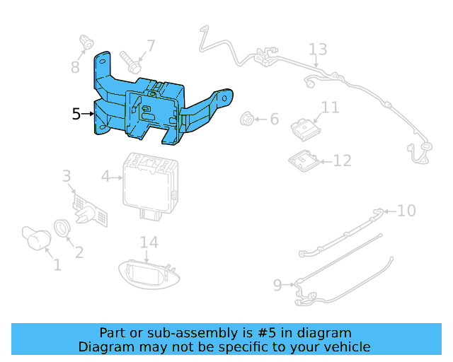 Bracket 5NA-907-456-A - View 3