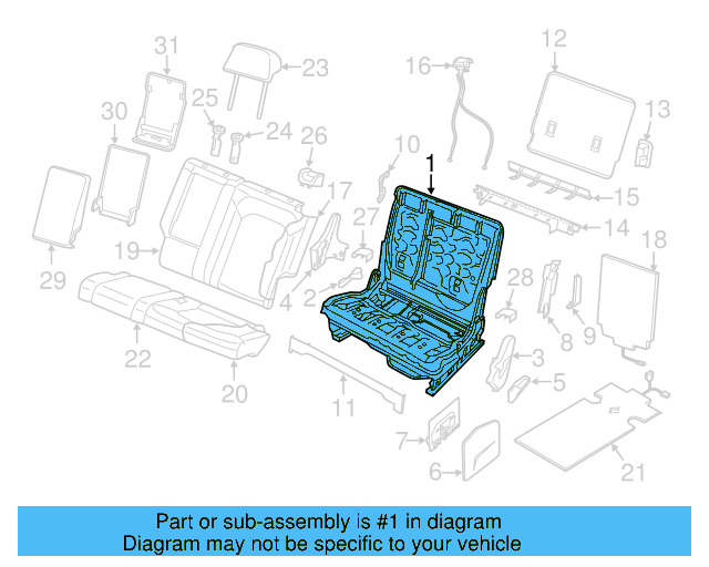 Headrest 3CN-881-901-H-VJS
