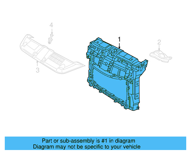 Radiator Support 5C5-805-588-AF - View 4