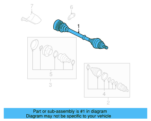 Axle Assembly 5Q0-407-272-DQ - View 7