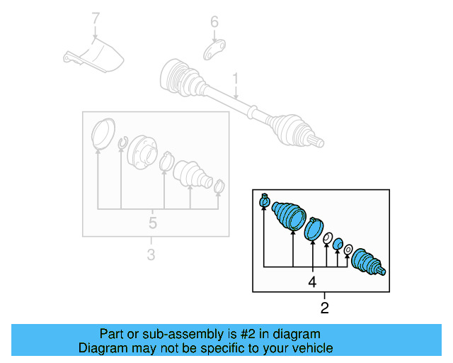 Outer Joint Assembly 5N0-498-099-D - View 3