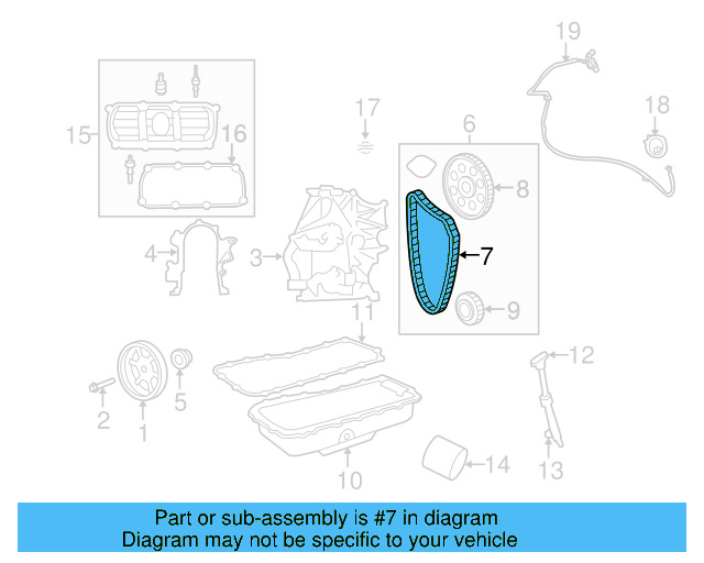Timing Chain 7B0-109-231 - View 3
