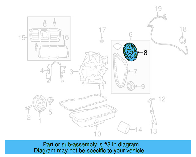 Timing Gear Set 7B0-109-569 - View 3