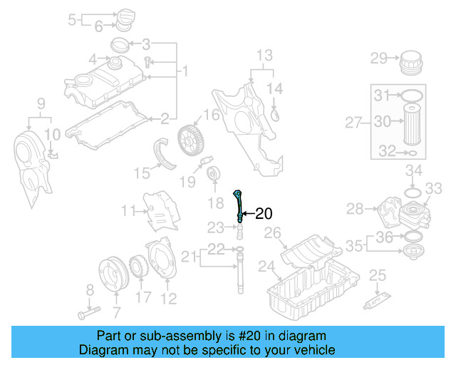 Engine Oil Dipstick 038-115-611-B - View 5