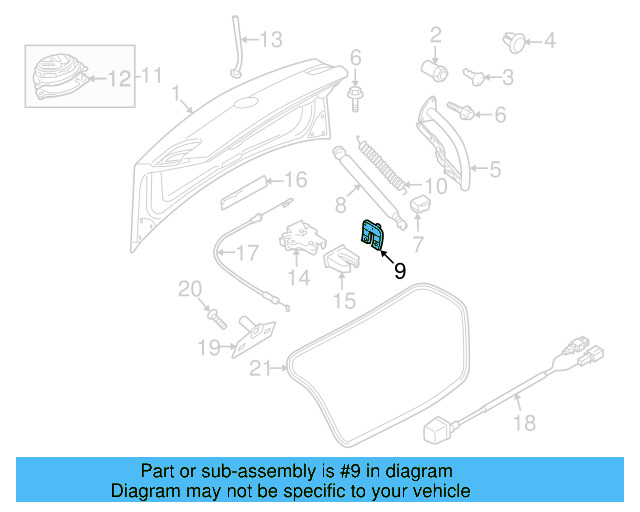 Support Cylinder Retainer 3C8-827-435-B - View 2