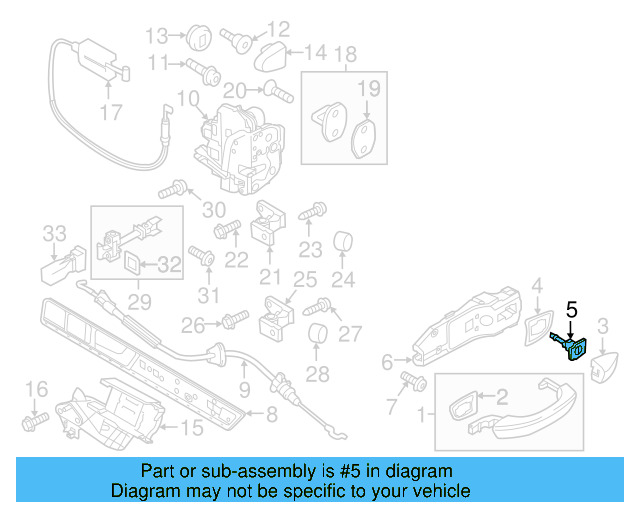 Lock Cylinder Assembly 7P6-837-167-BY - View 2