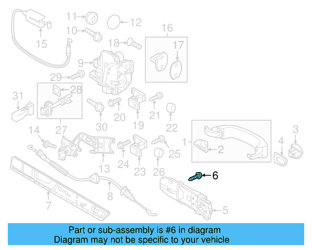Window Motor Bolt 8Z0-837-691-C - View 17