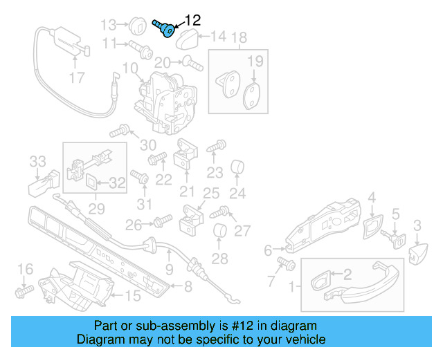 Lock Assembly Bolt WHT-004-084 - View 10