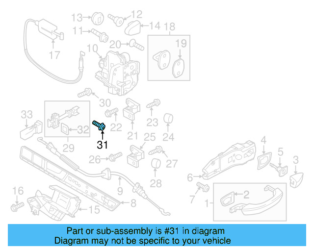 Door Check Bolt N-912-032-02 - View 6