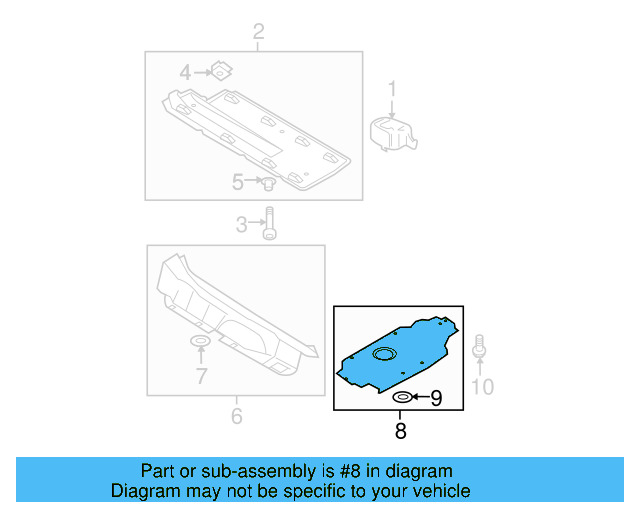 Exhaust Heat Shield 5K0-825-635 - View 24