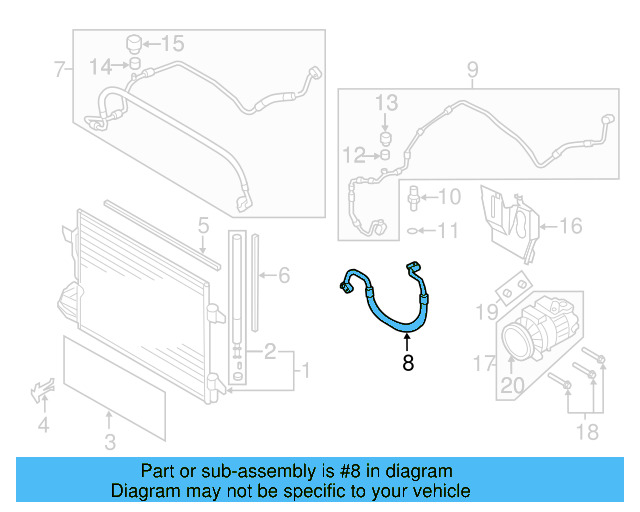 Discharge Hose 1K0-820-721-CA - View 16