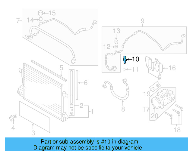 Pressure Sensor 1K0-959-126-E - View 41