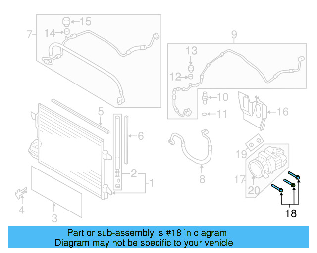 Compressor Mount Bolt N-907-075-02 - View 17