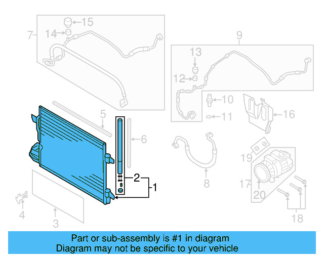 Grille 5K0-853-651-BF-041 - View 5