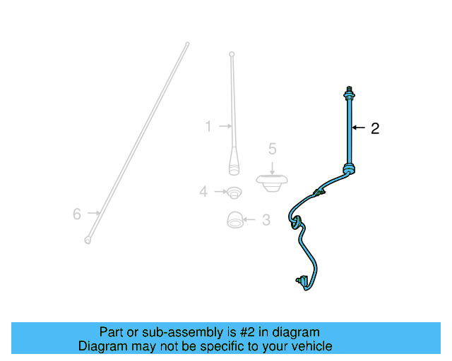 Antenna Cable 7B0-035-549-B - View 3