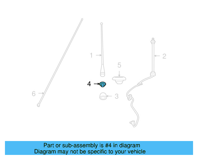 Body & Cable Nut 7B0-035-555 - View 3