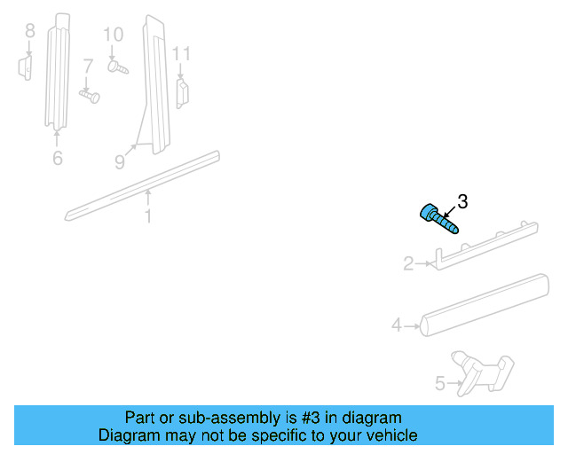 Side Molding Screw N-103-091-01