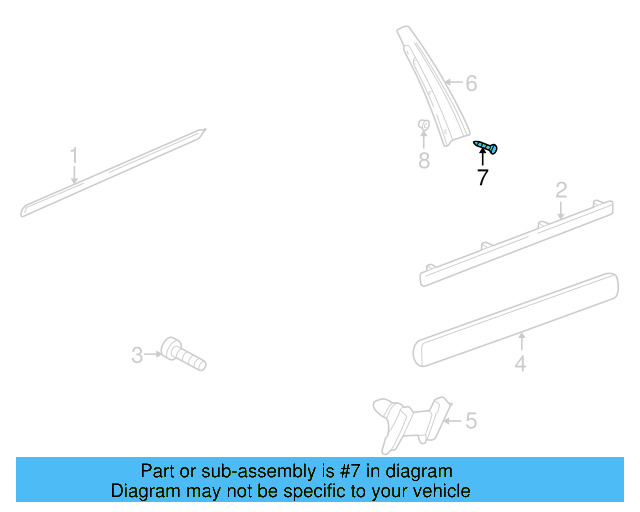 Applique Screw N-013-998-1