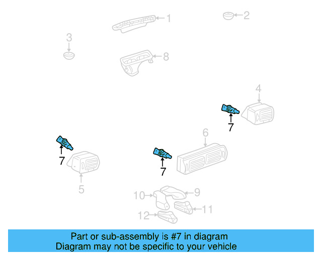 Defroster Grille 3B1-819-635-4ET - View 10