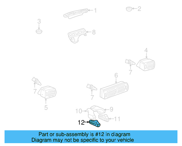 Floor Duct 3B0-819-503 - View 10