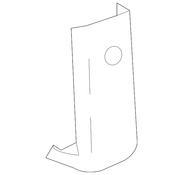 Seat Belt Assembly Bracket 7B0-857-543-A - View 2