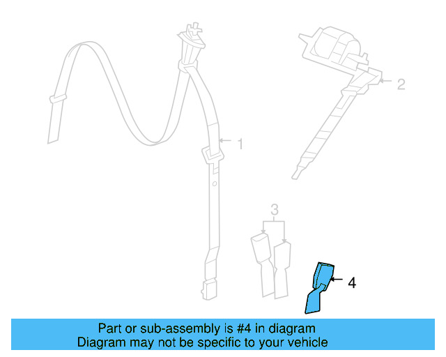 Buckle End 7B0-857-739-DE5 - View 3