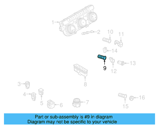 12 Volt Accessory Power Outlet 1J0-919-309 - View 30