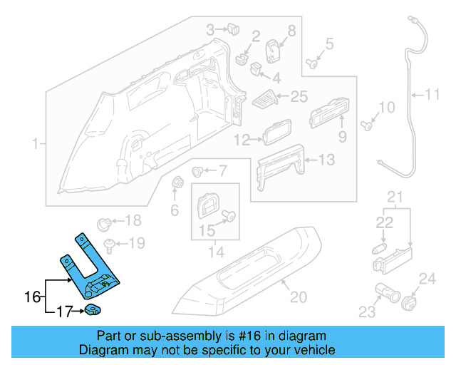 12 Volt Accessory Power Outlet Housing 1K0-919-341-F-9B9