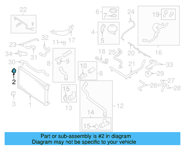 Radiator Upper Bracket 1J0-806-155-E - View 43