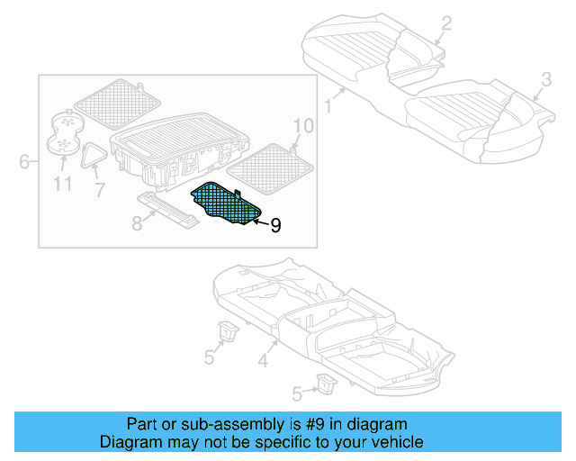 Cup Holder Insert 3C0-863-330-B-95T - View 7