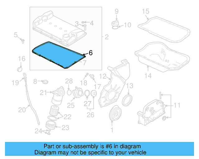 Valve Cover Gasket 022-103-483-E - View 9