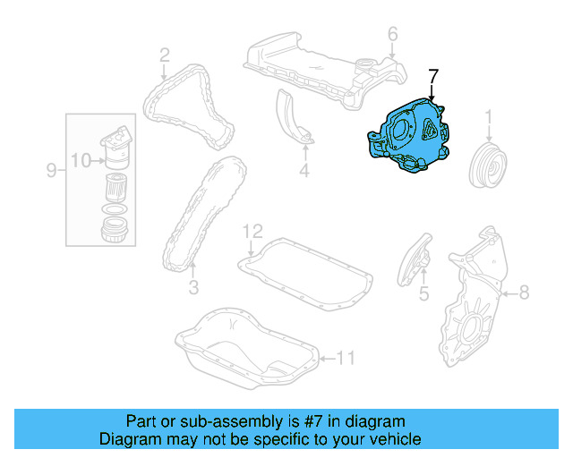 Timing Cover 021-109-127-C - View 6