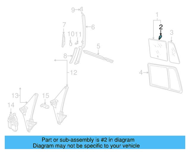 Movable Glass Pin 6N0-839-511 - View 24