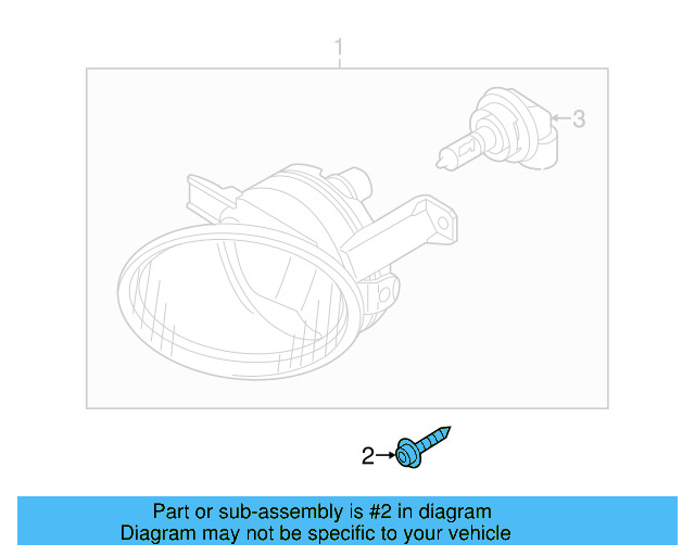 Fog Lamp Assembly Screw N-911-329-01
