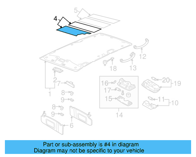 Sound Absorber 1J0-867-811-B - View 3