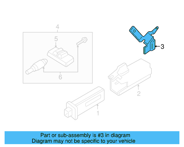 Control Module Holder 95B-907-324-B - View 4