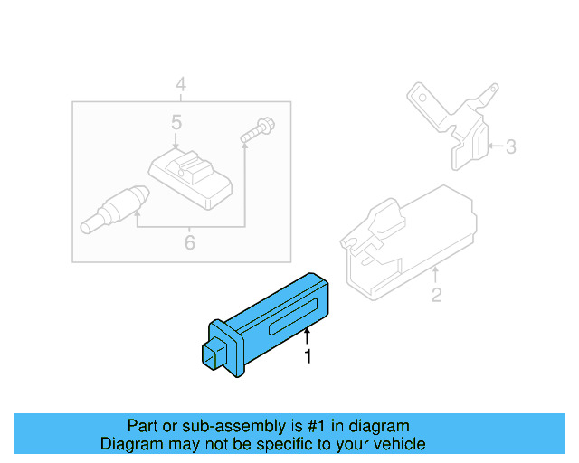 Tire Pressure Monitoring System (TPMS) Control Module 7P6907273H - View 3