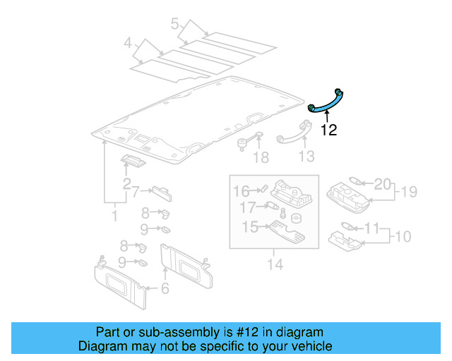 Grip Handle 6N0-857-607-T-71N - View 10