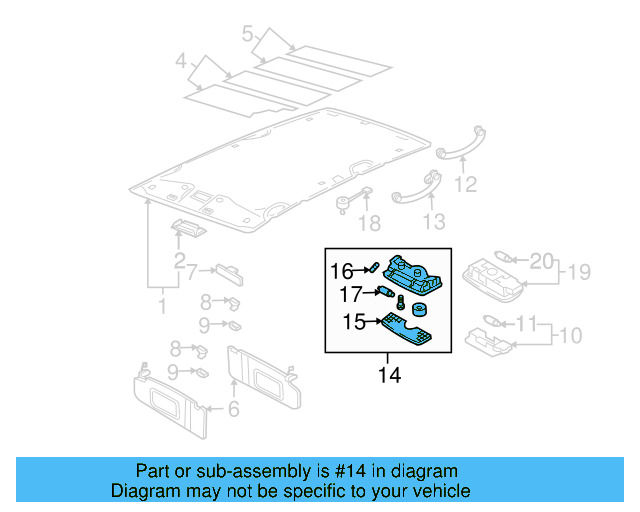 Lamp Housing 1K0-867-489-E-Y20 - View 25