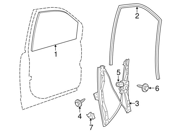 Window Regulator Screw WHT-004-551