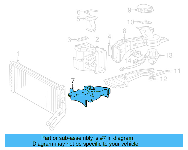 AC & Heater Case Upper Seal 1H0-819-165 - View 15