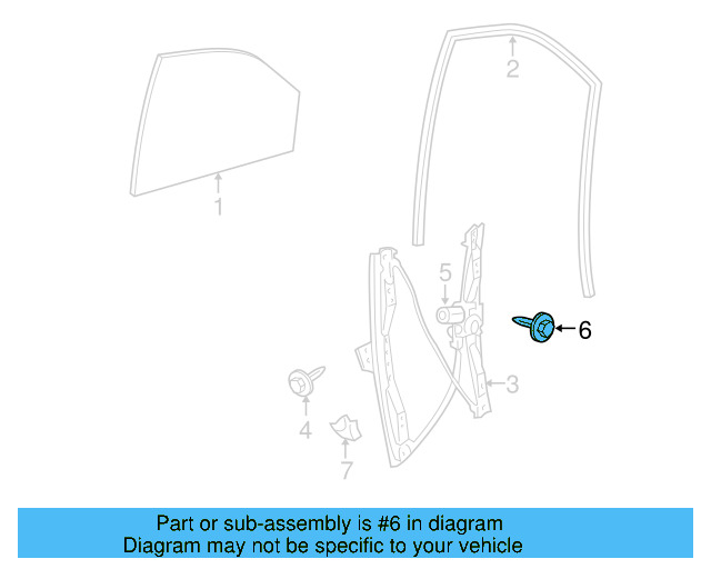 Window Motor Screw WHT-004-552 - View 3