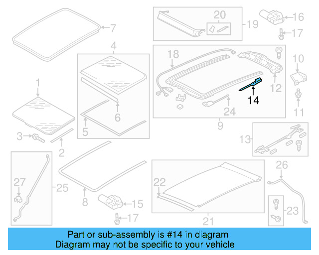 Sunshade Cable 7P0-898-870-A - View 6