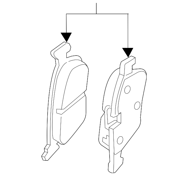Disc Brake Pad Set Rear 3QF-698-451 - View 6