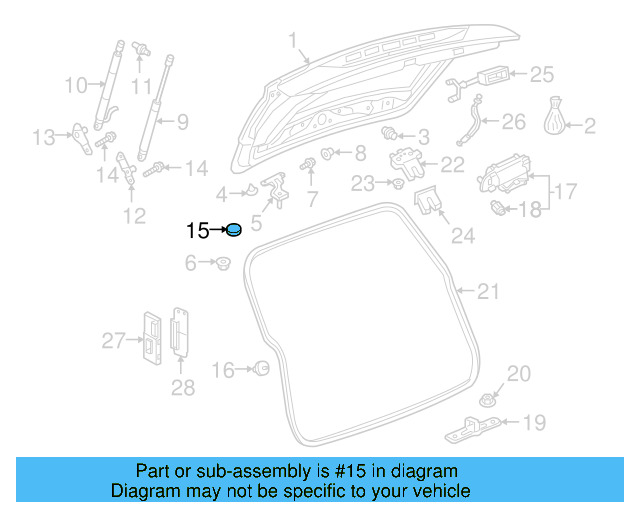 Lift Gate Plug 7N0-827-417-5AP - View 15