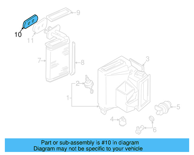 Heater Core Gasket 1H0-819-019 - View 5