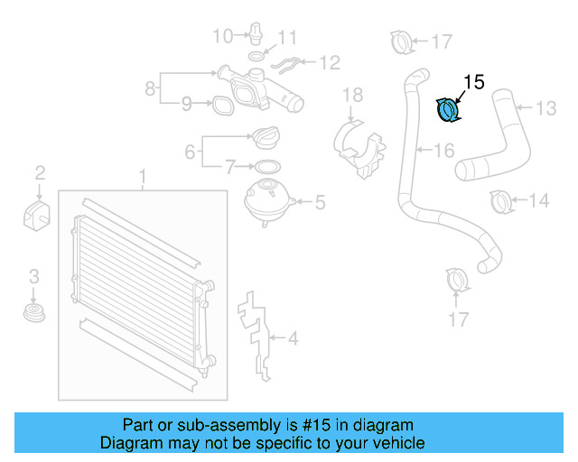 Upper Hose Clamp N-911-599-01 - View 3