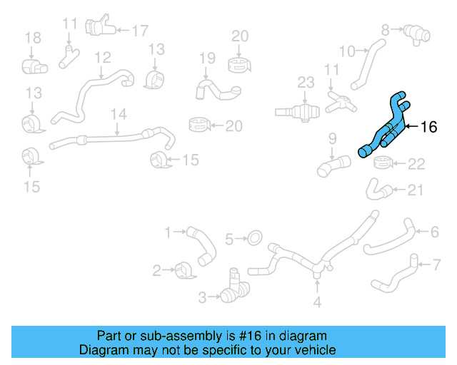Lower Hose 5C0-122-051 - View 5