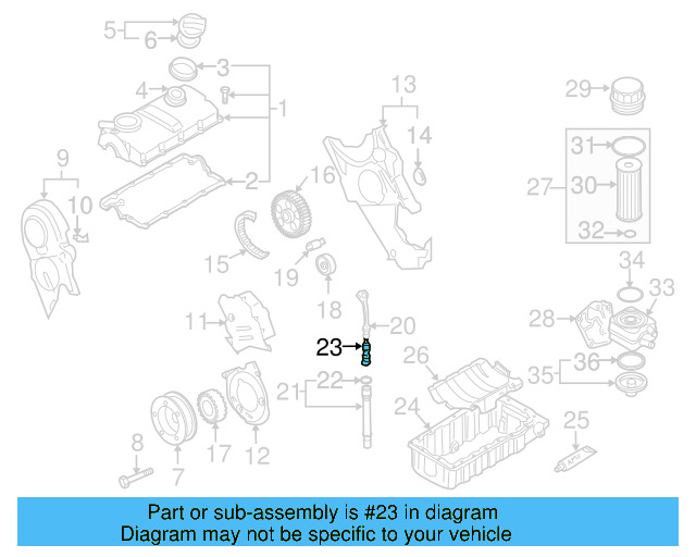 Engine Oil Dipstick Tube 038-103-663-B - View 5