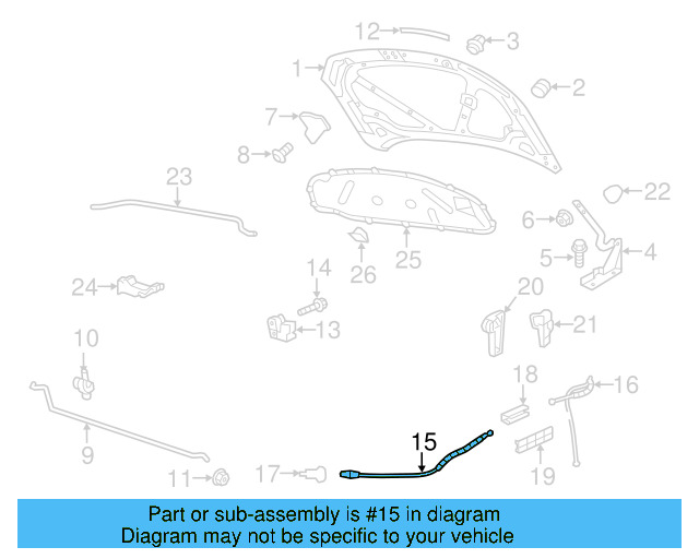 Hinge Bolt N-019-530-6
